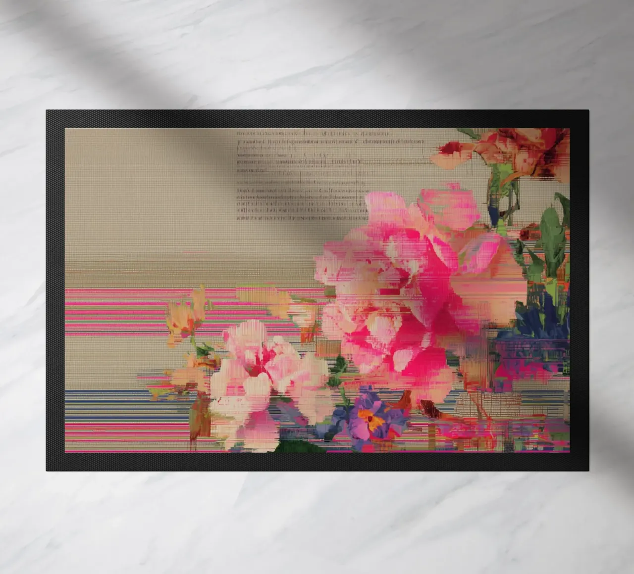 Fiori freschi: un'esplosione di colore zerbino da Carinaprint