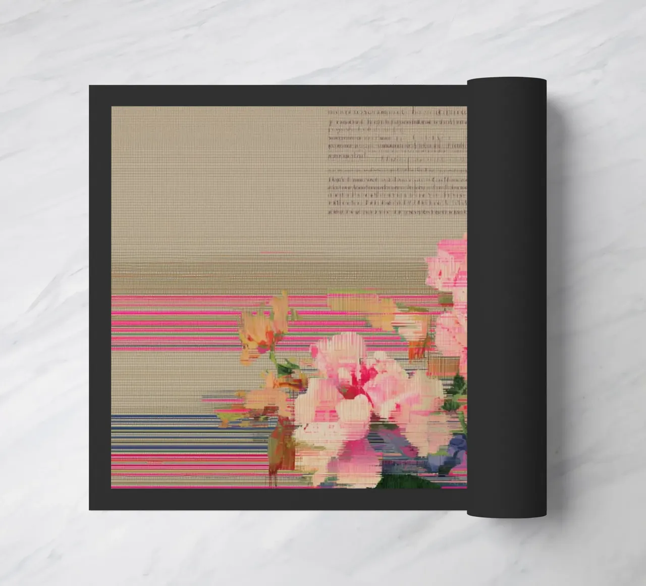 Fiori freschi: un'esplosione di colore zerbino da Carinaprint