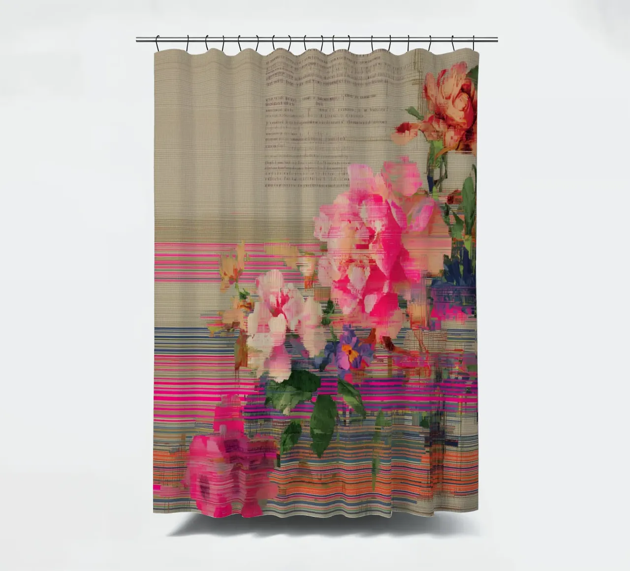 Fiori freschi: un'esplosione di colore tenda da doccia da Carinaprint