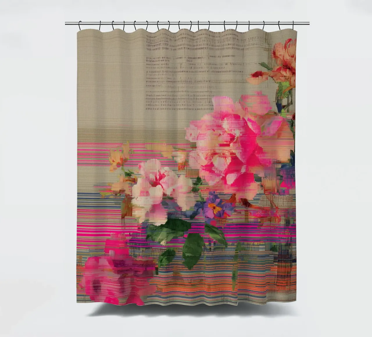 Fiori freschi: un'esplosione di colore tenda da doccia da Carinaprint