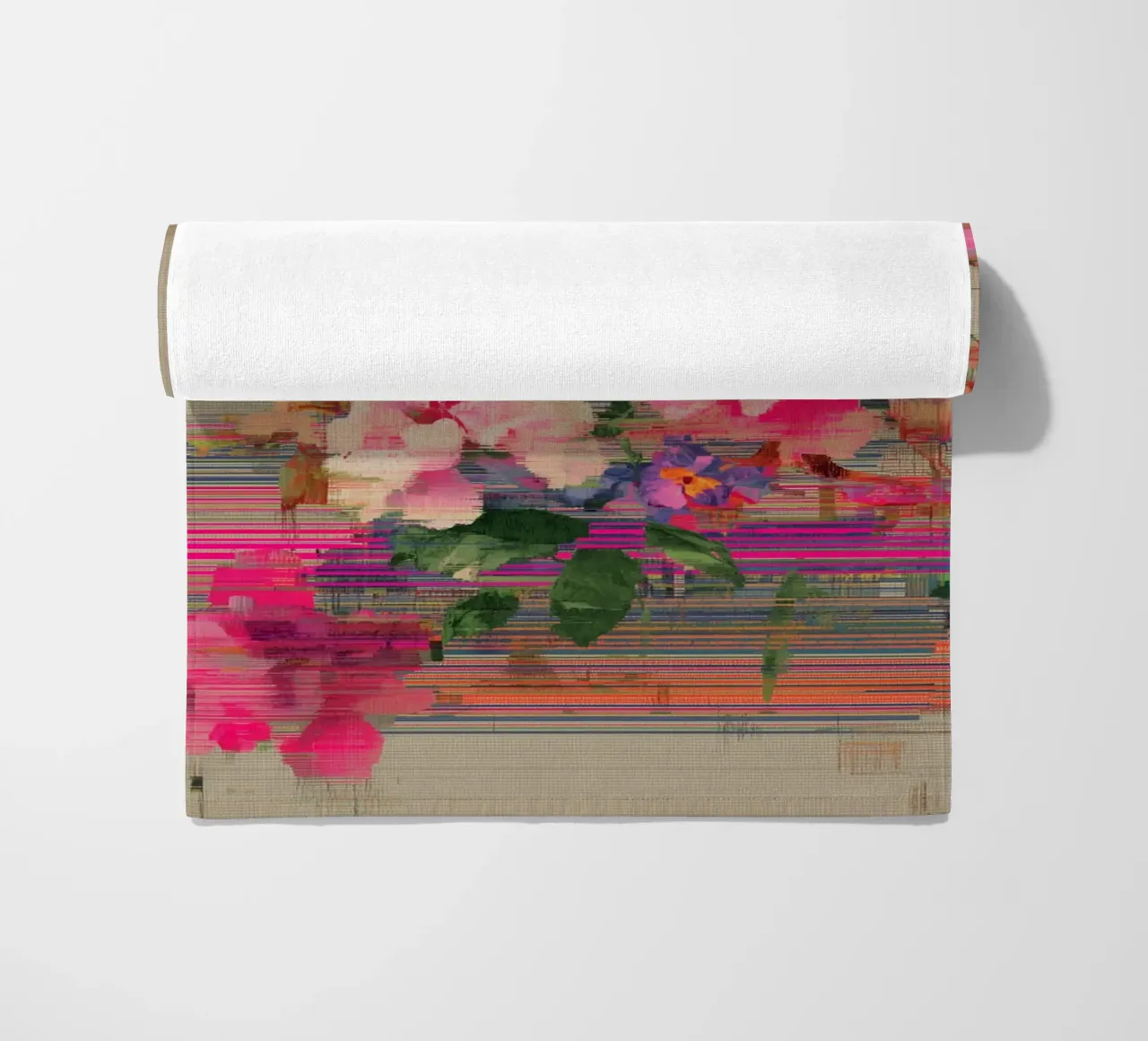 Fiori freschi: un'esplosione di colore telo mare da Carinaprint