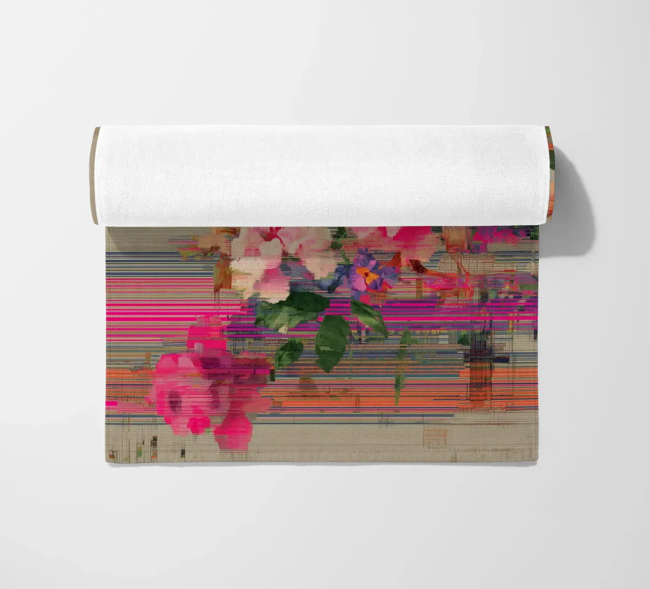 Fiori freschi: un'esplosione di colore telo mare da Carinaprint