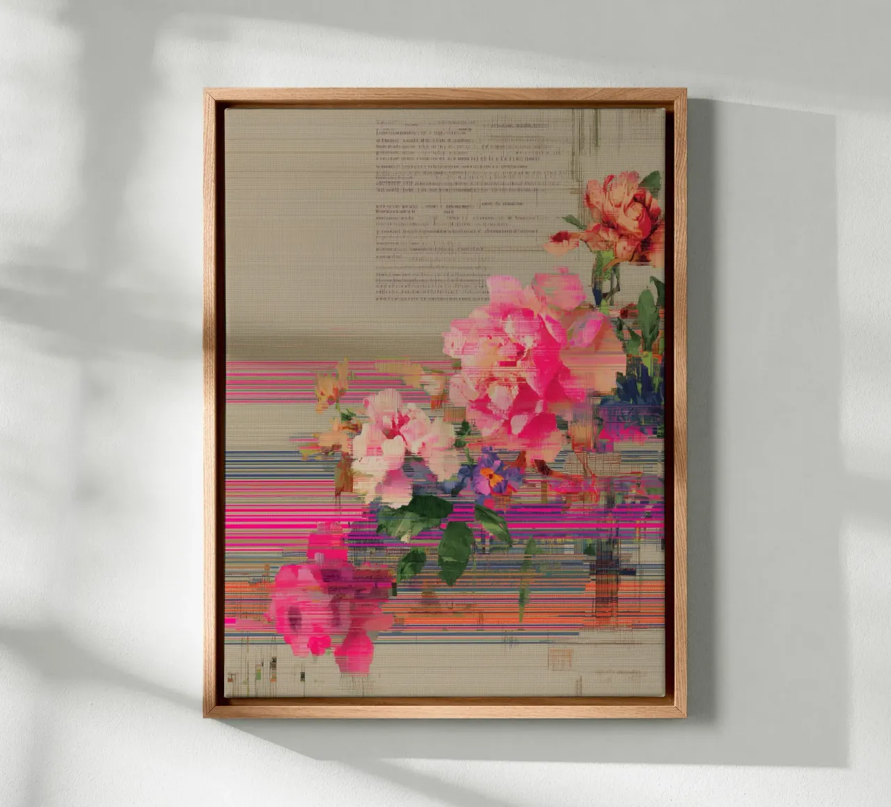 Fiori freschi: un'esplosione di colore tela con Cornice a cassetta da Carinaprint