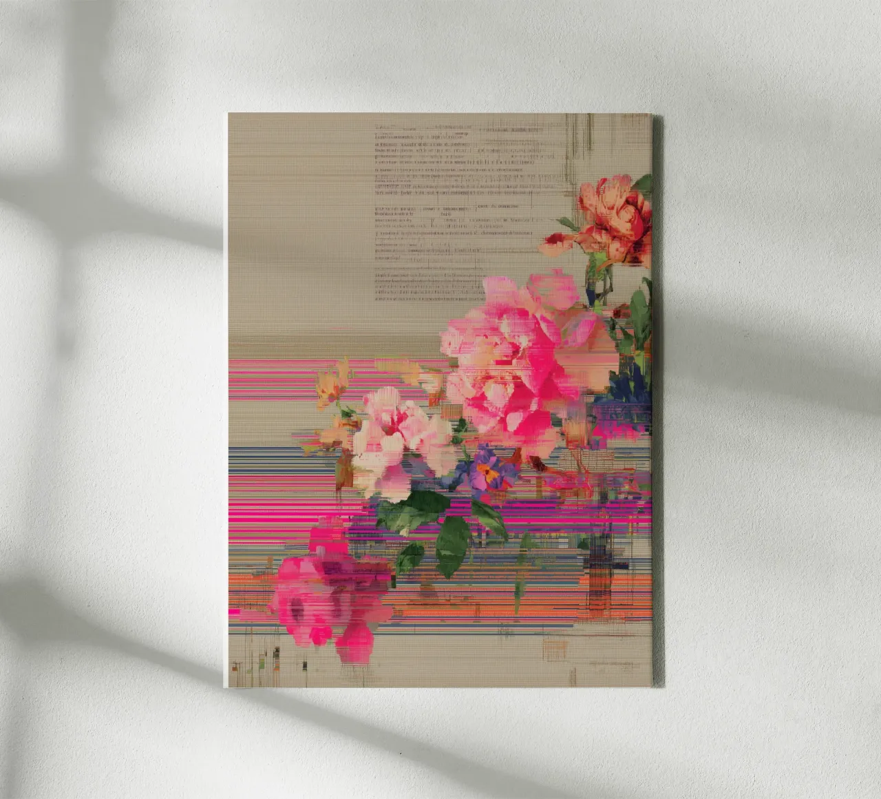 Fiori freschi: un'esplosione di colore tela con Cornice a cassetta da Carinaprint