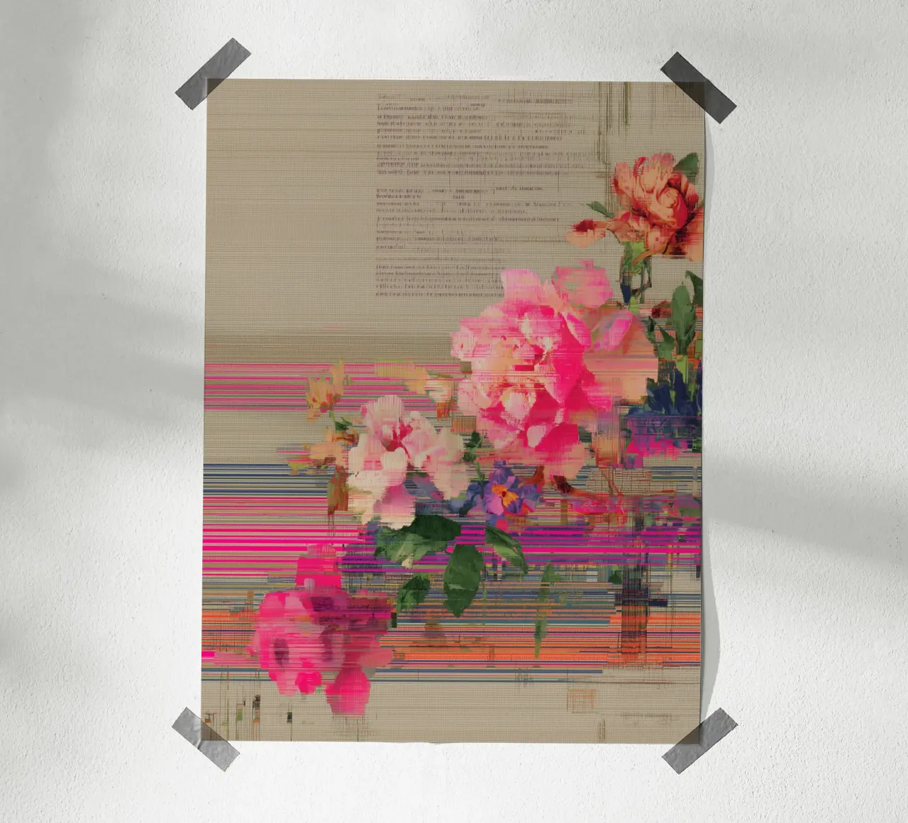 Fiori freschi: un'esplosione di colore poster da Carinaprint