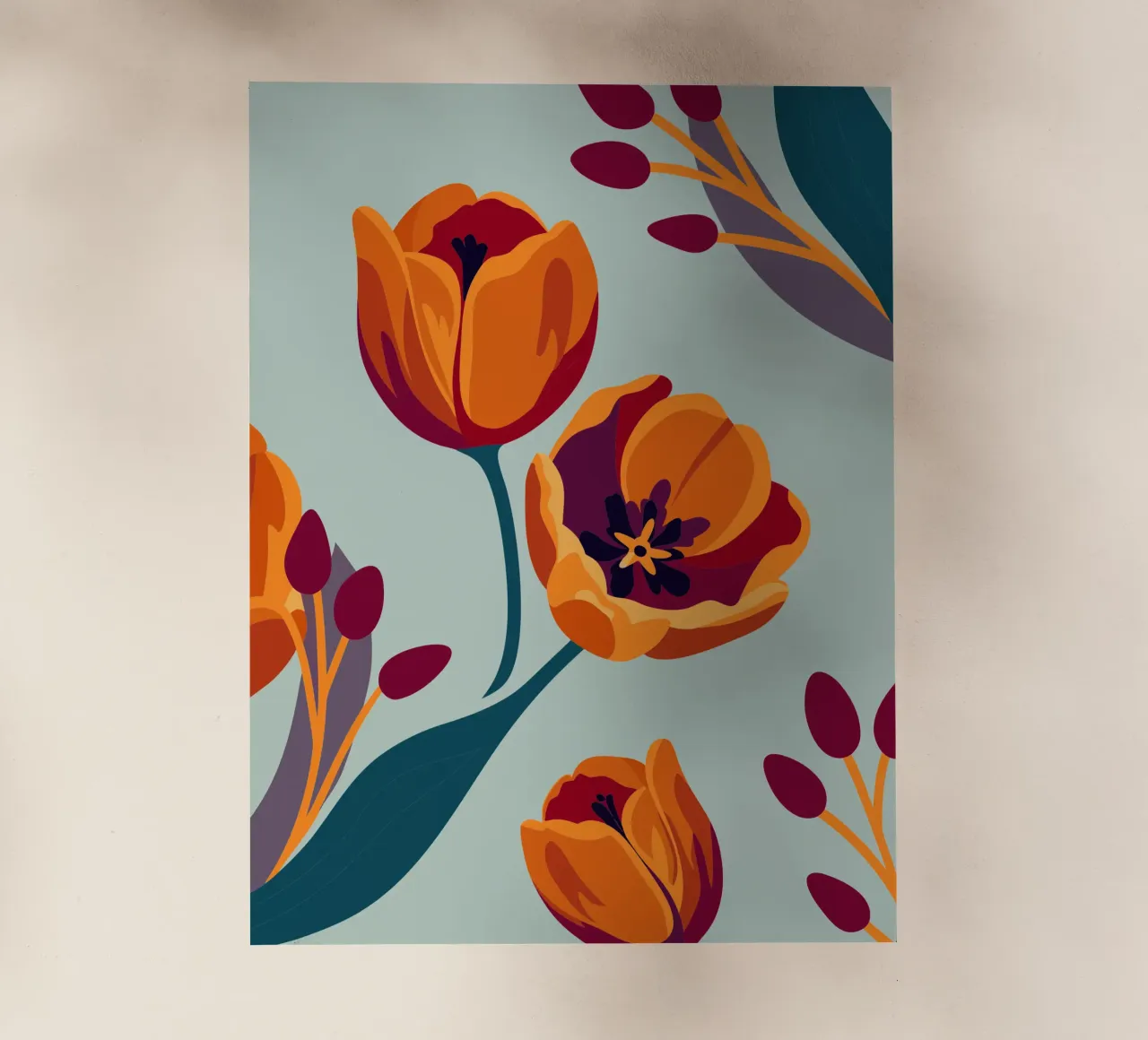 Tulipani pellicola backlit da HAPPY SHOP