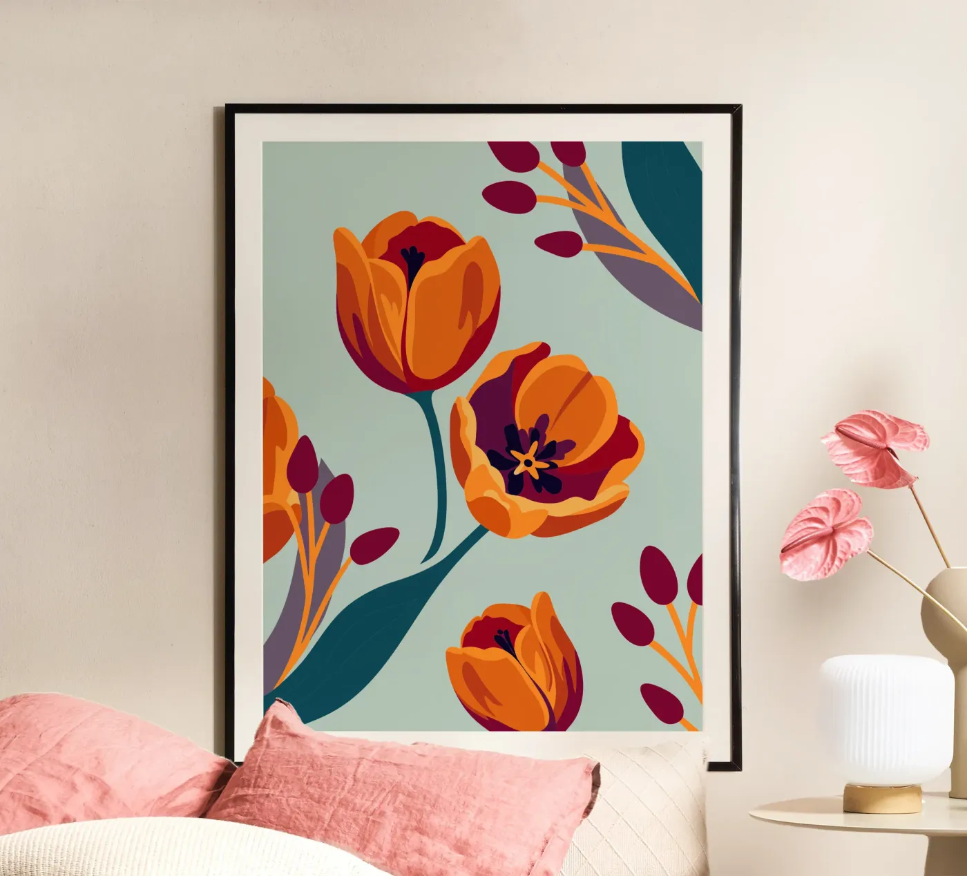 Tulips poster by HAPPY SHOP