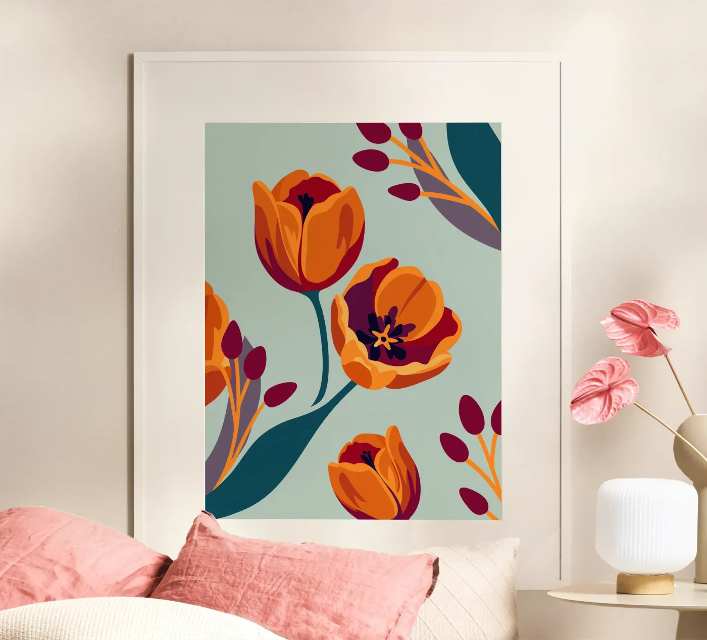 Tulips poster by HAPPY SHOP