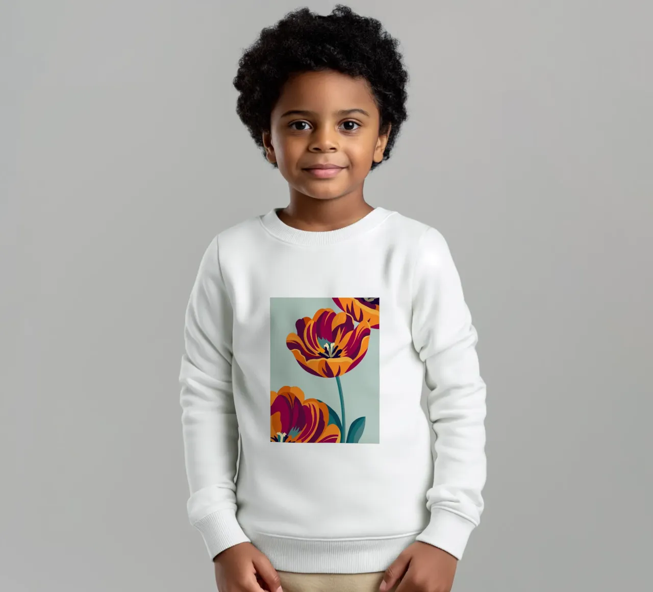 Tulipani felpa bambino da HAPPY SHOP