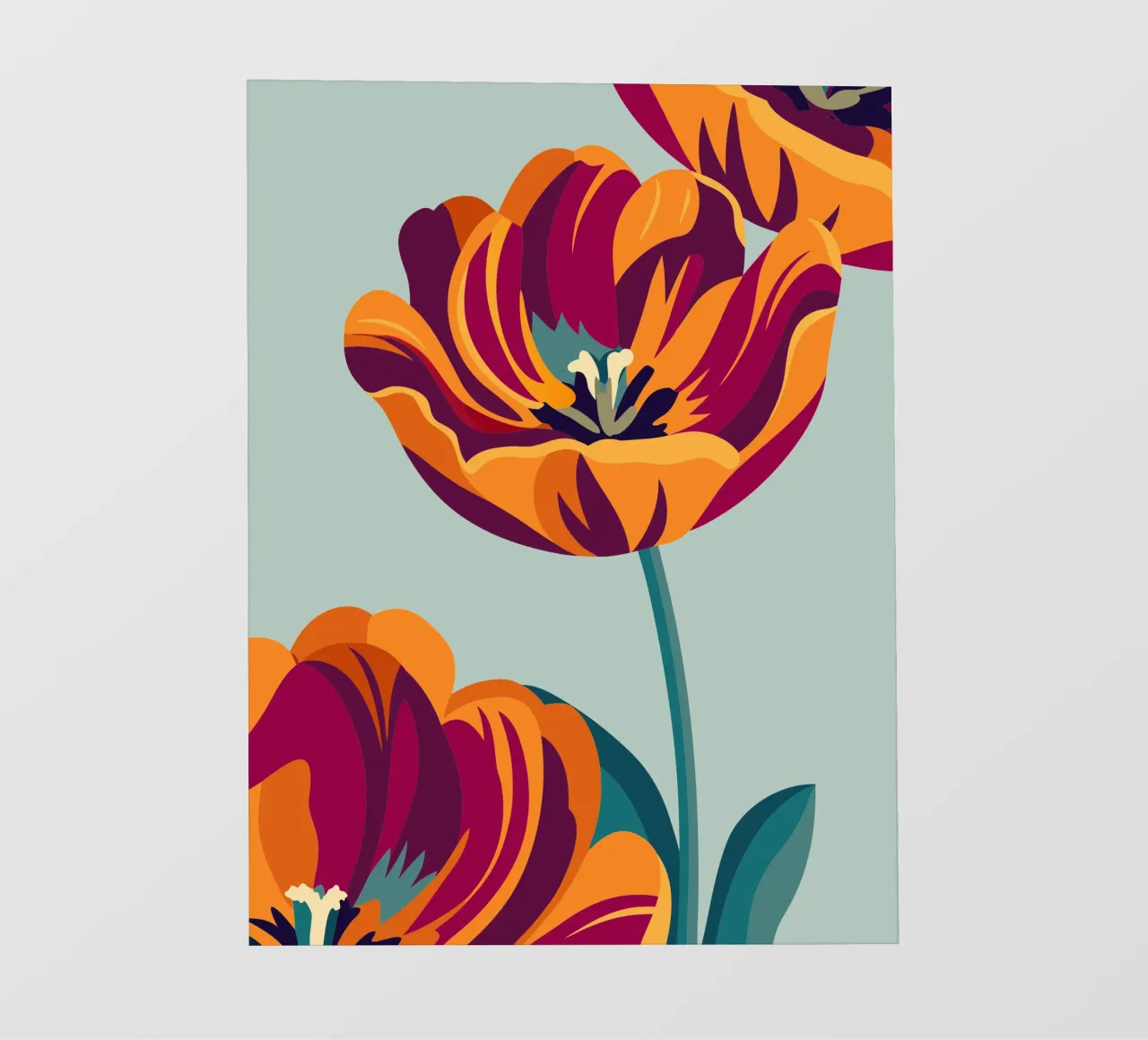 Tulipani telo in pvc da HAPPY SHOP