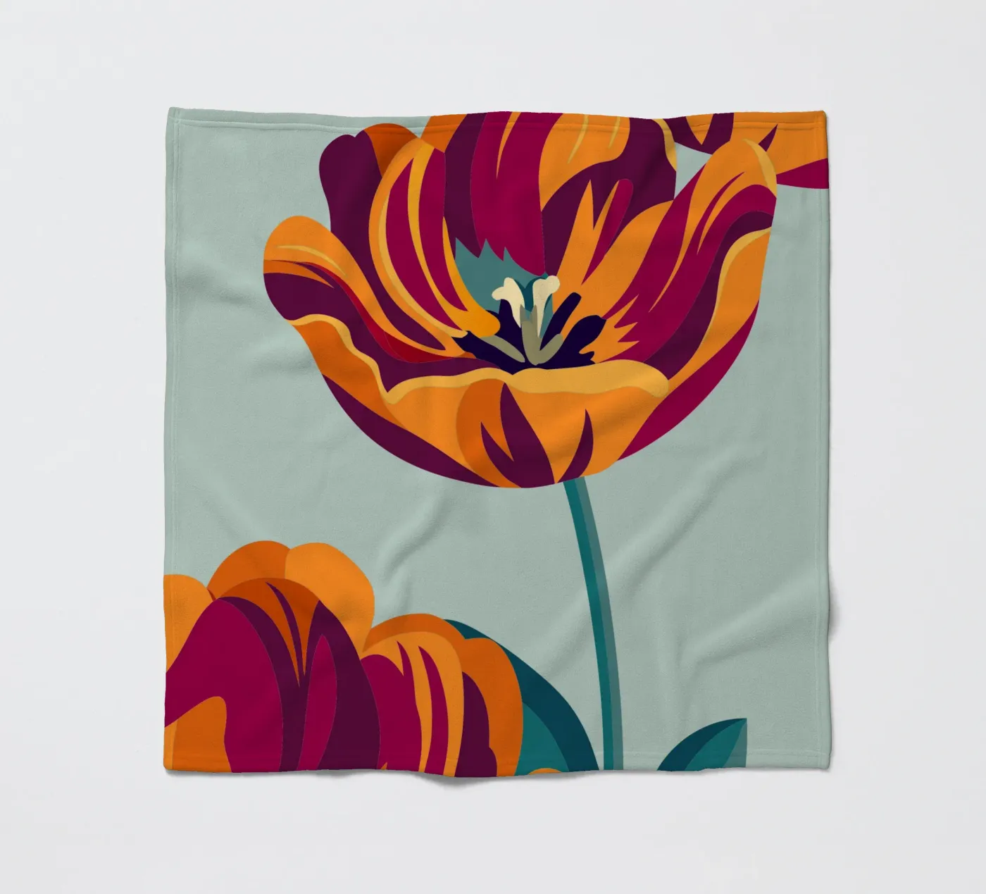 Tulpen fleecedeken van HAPPY SHOP