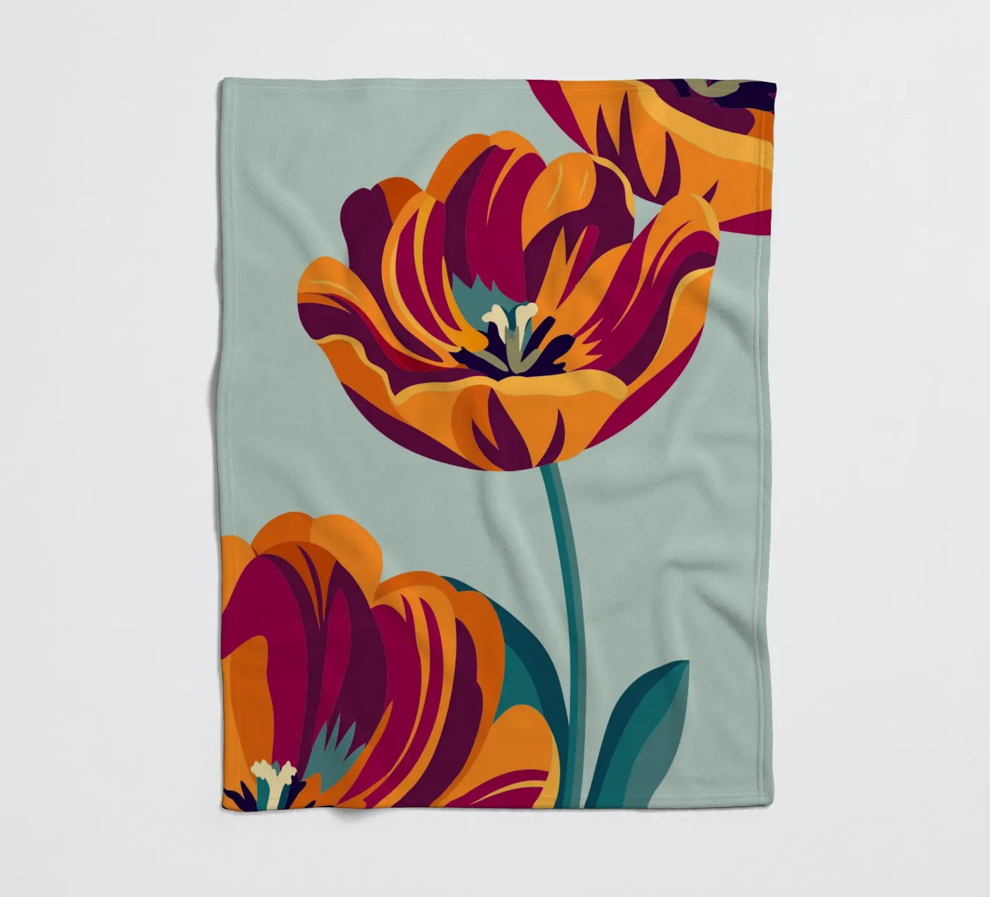 Tulpen fleecedeken van HAPPY SHOP