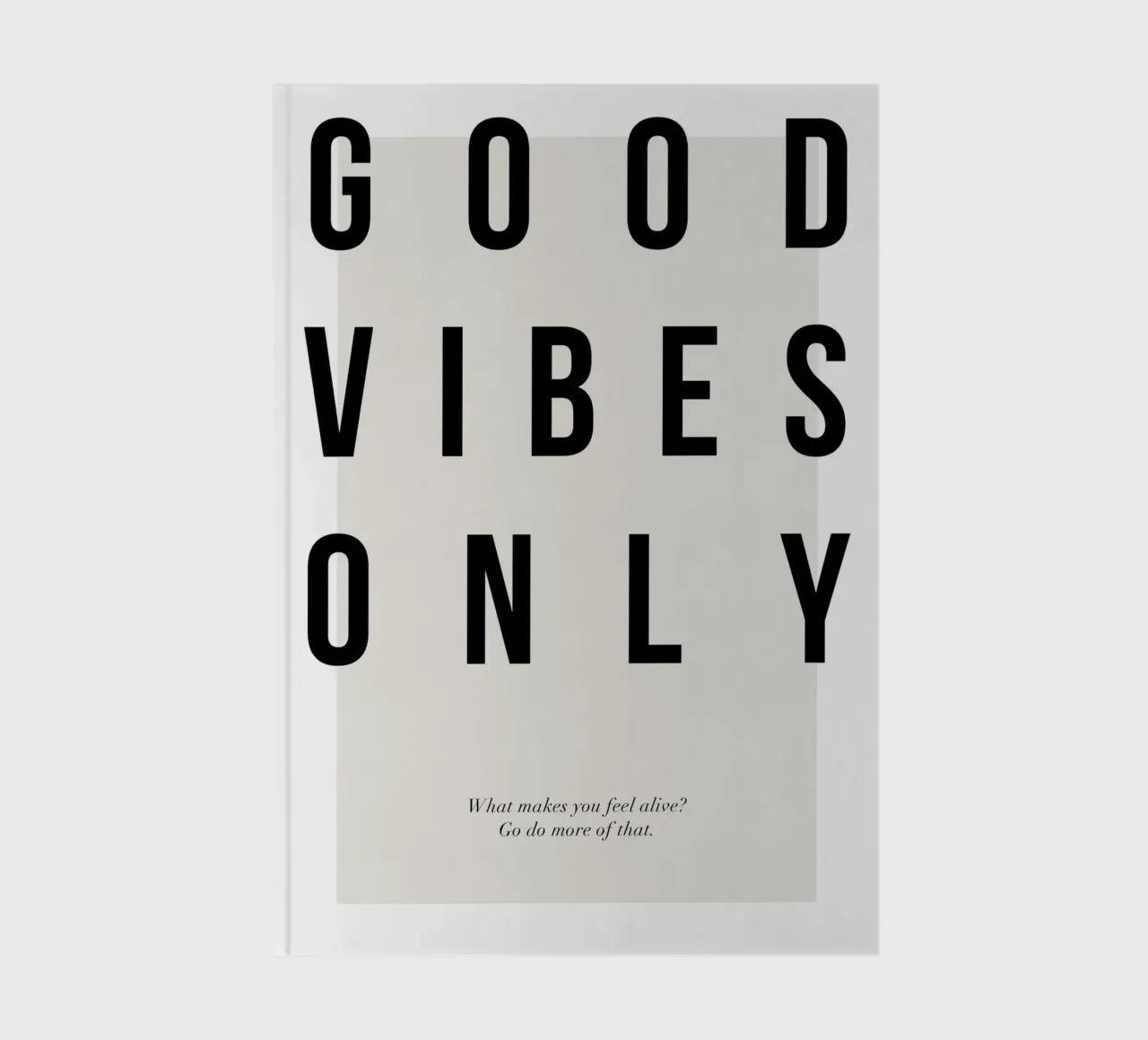 motivierende Typografie Notizbuch von Eva Rogers