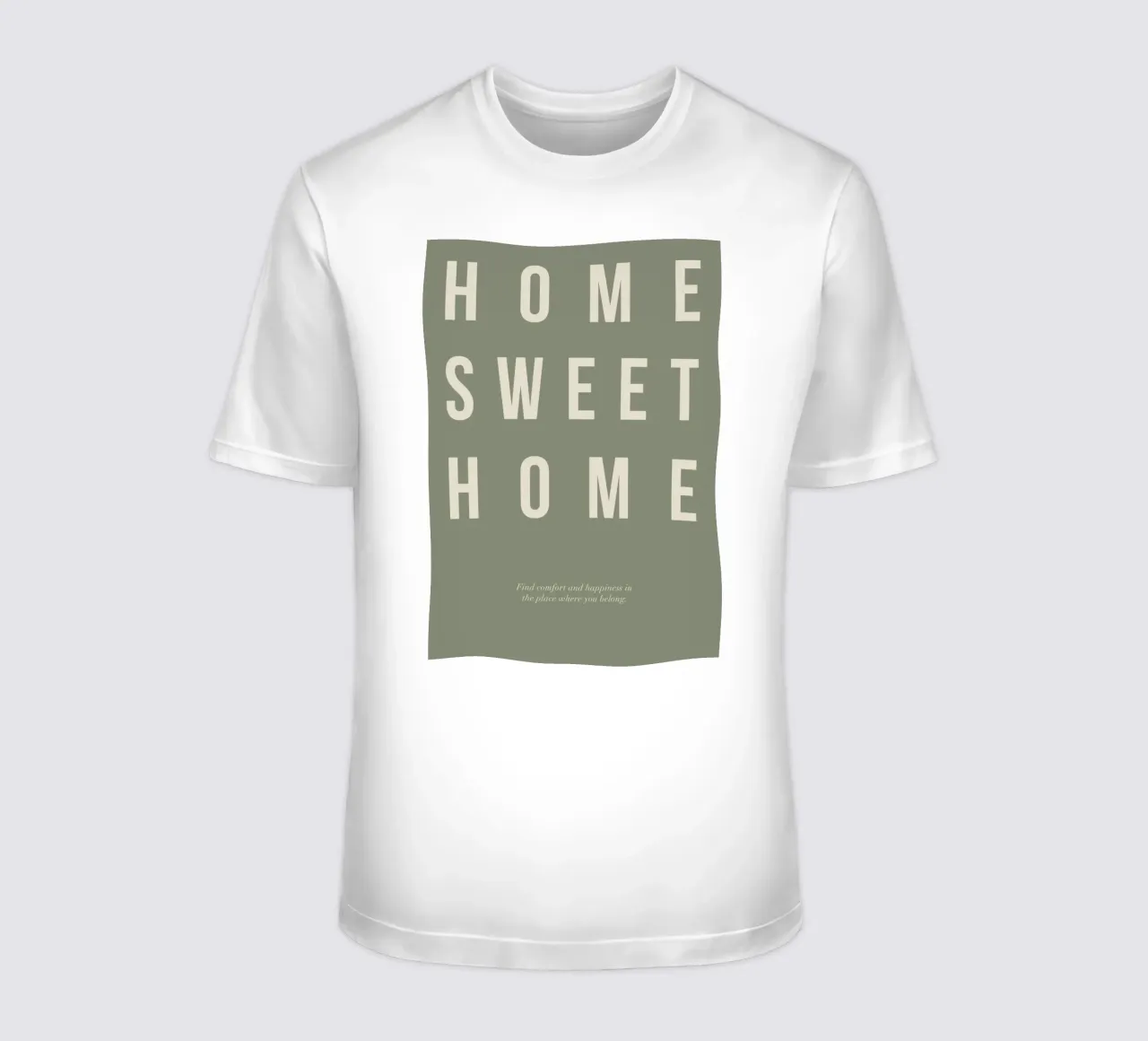 casa dolce casa messaggio semplice t-shirt da Eva Rogers