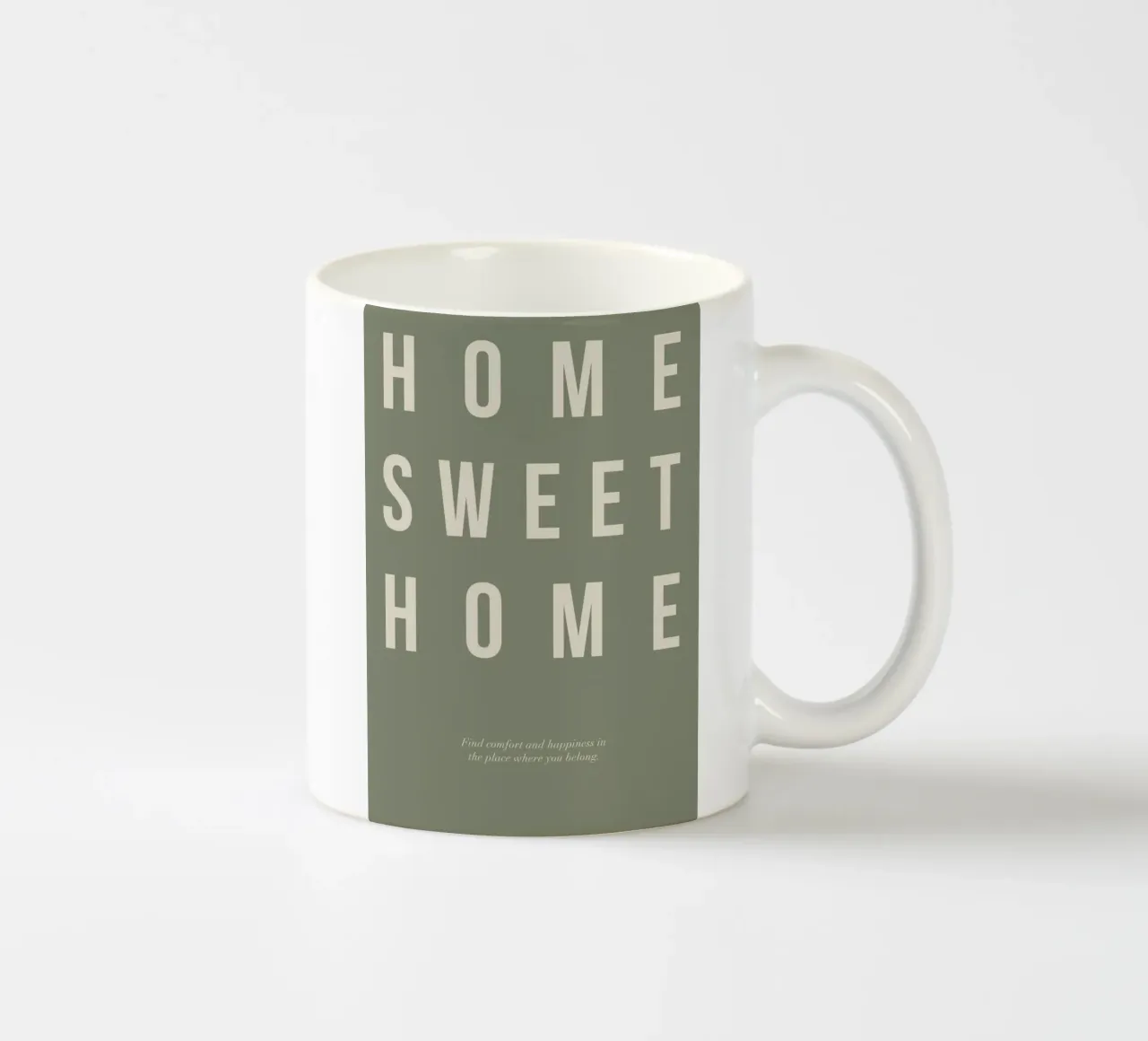 casa dolce casa messaggio semplice tazza in ceramica da Eva Rogers