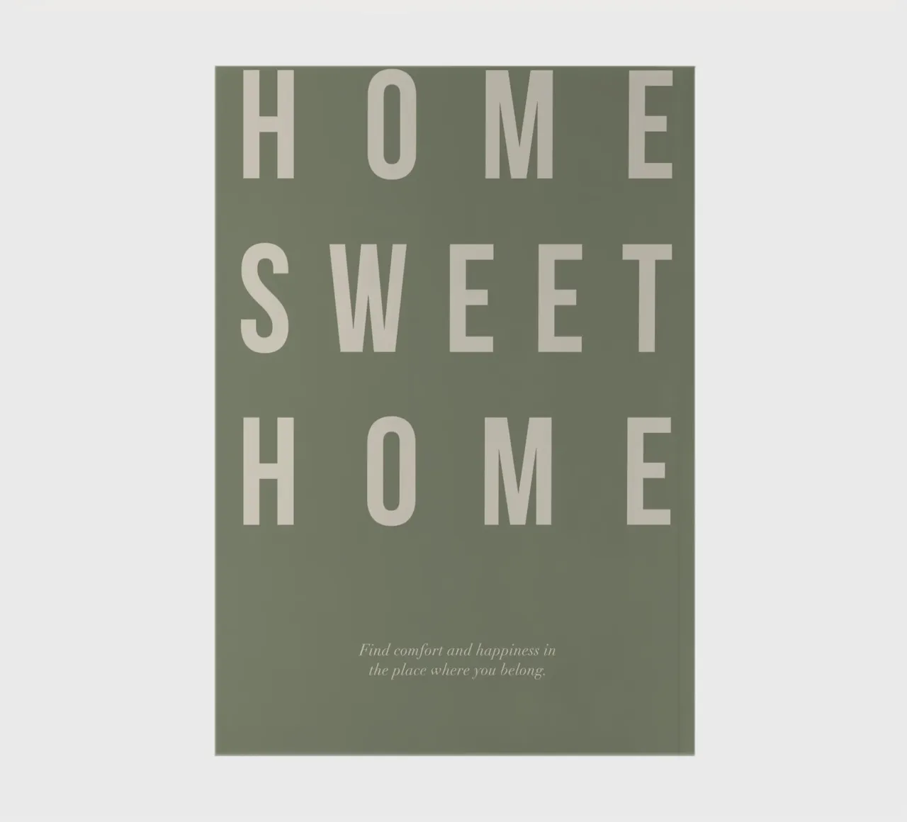 home sweet simple message notebook by Eva Rogers