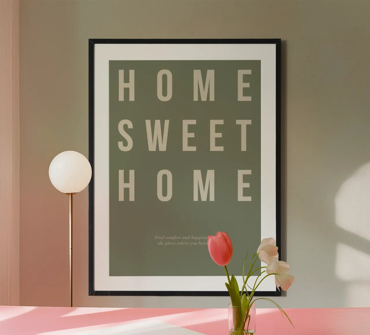 casa dolce casa messaggio semplice carta hahnemühle da Eva Rogers