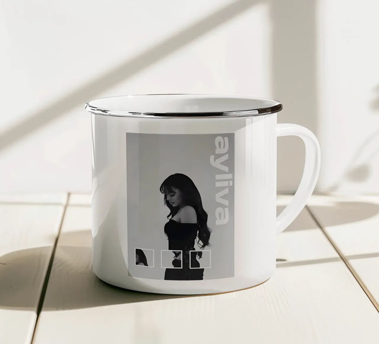 ayliva in liebe Emaille Tasse von AudioLibrary