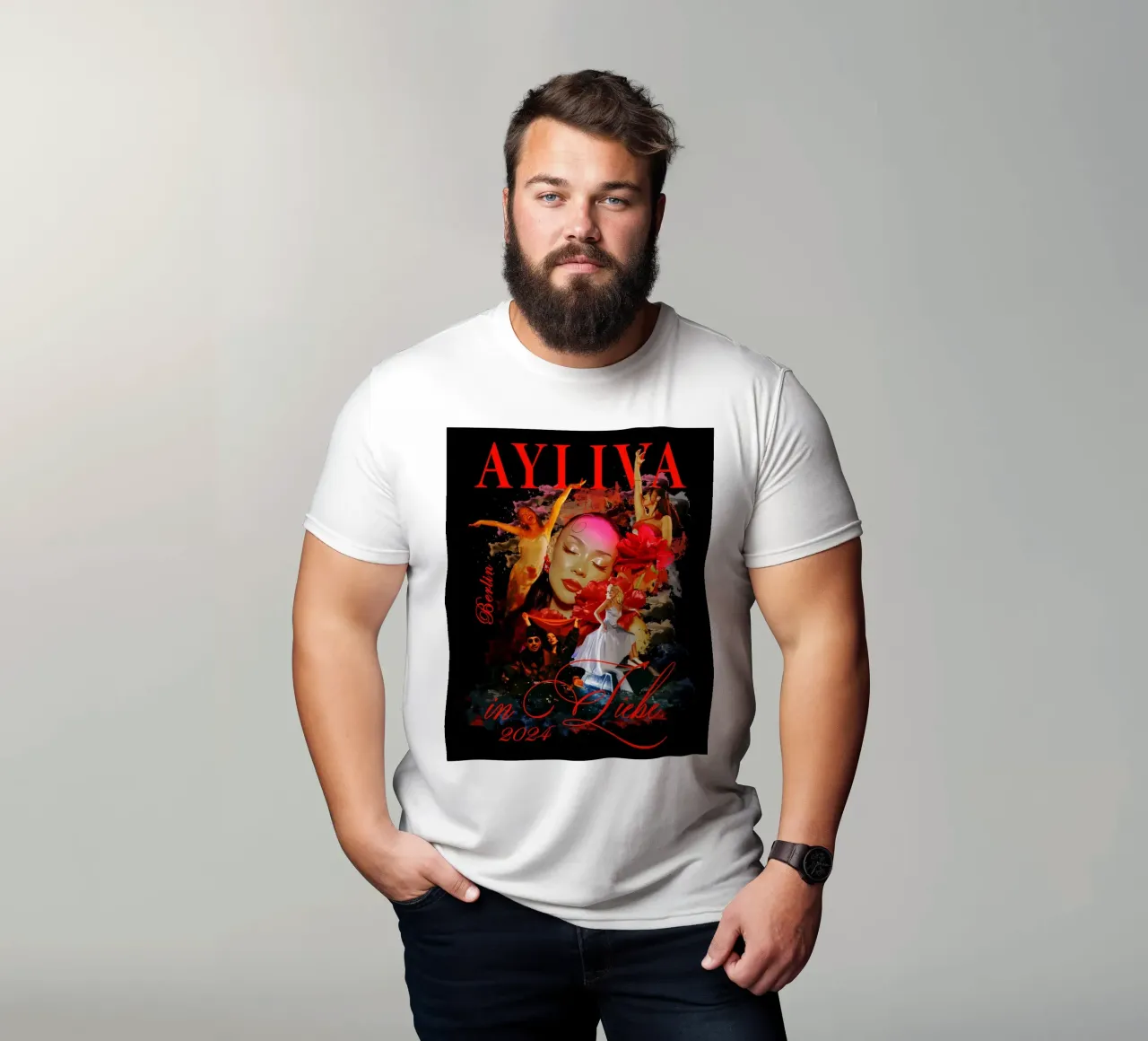 tour musicale 2024 - ayliva t-shirt da AudioLibrary