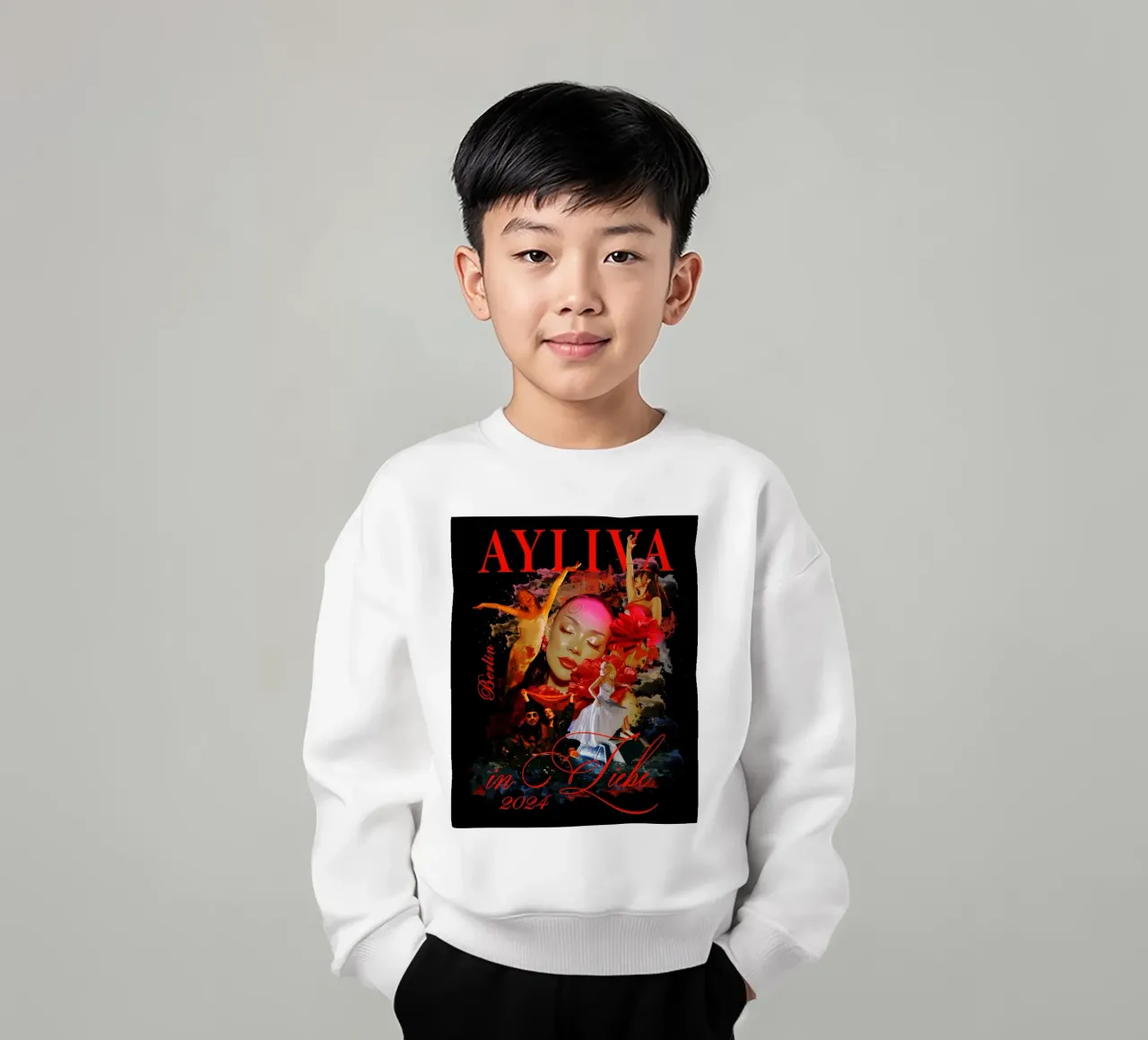 tour musicale 2024 - ayliva felpa bambino da AudioLibrary