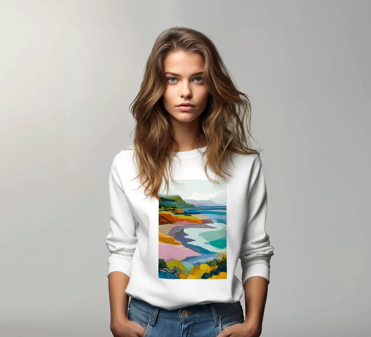 Pastel Dunes - A Dreamscape by the Ocean felpa da Dune