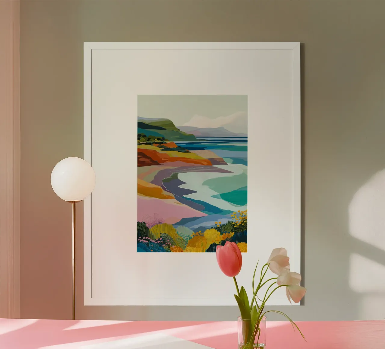 Pastel Dunes - A Dreamscape by the Ocean poster da Dune