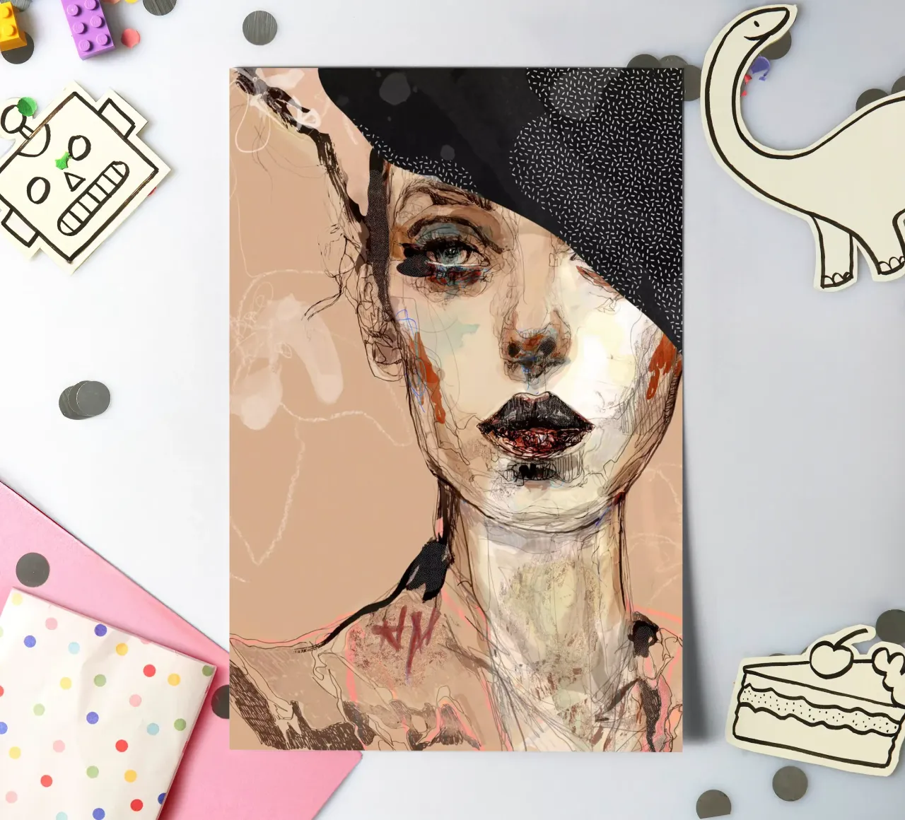 no doubt sticker sheet by Giulio Iurissevich