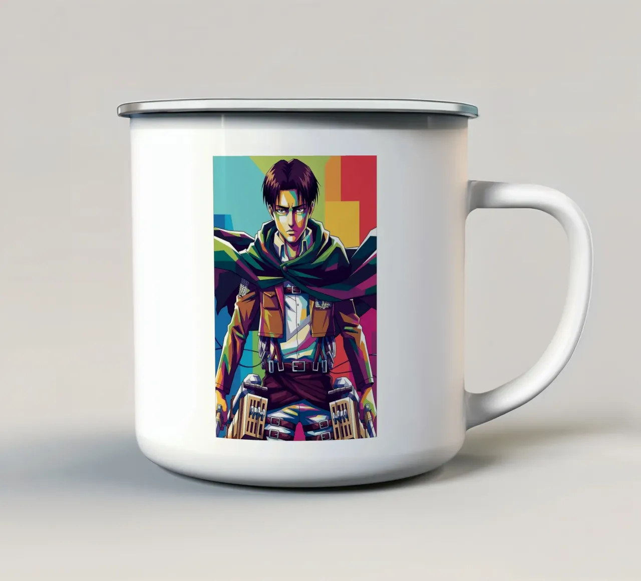 Attacco su Titano - Levi Ackerman (1) tazza in smalto da Hantamrata