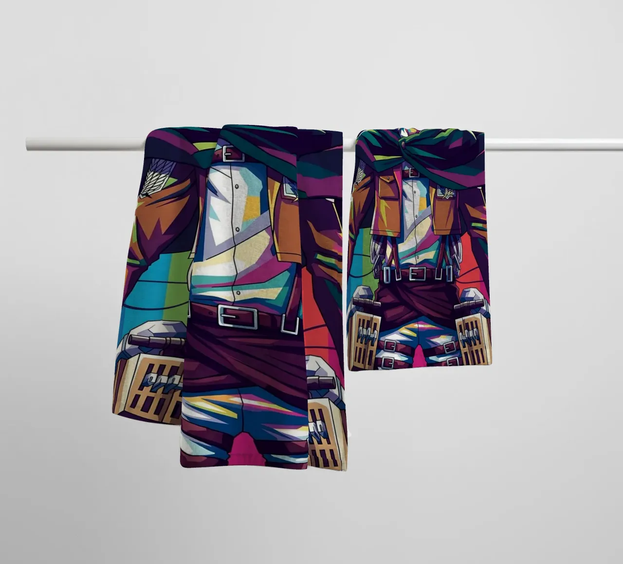 Attack On Titan - Levi Ackerman (1) towel by Hantamrata