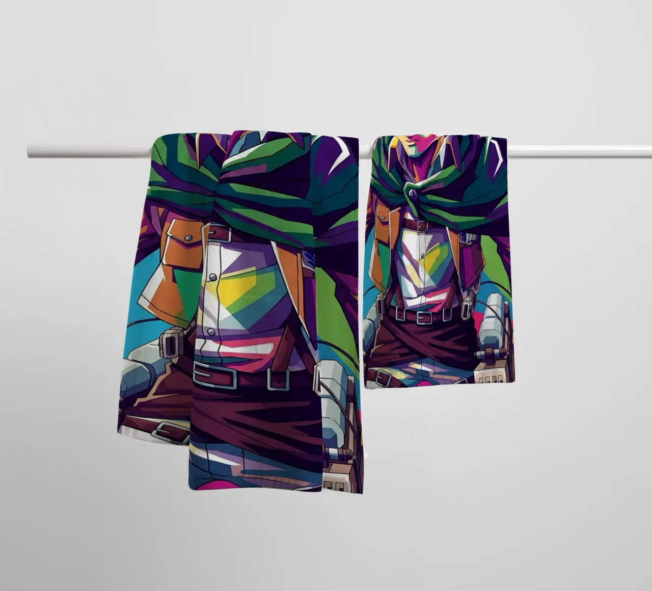 Attack On Titan - Levi Ackerman (3) asciugamano da bagno da Hantamrata