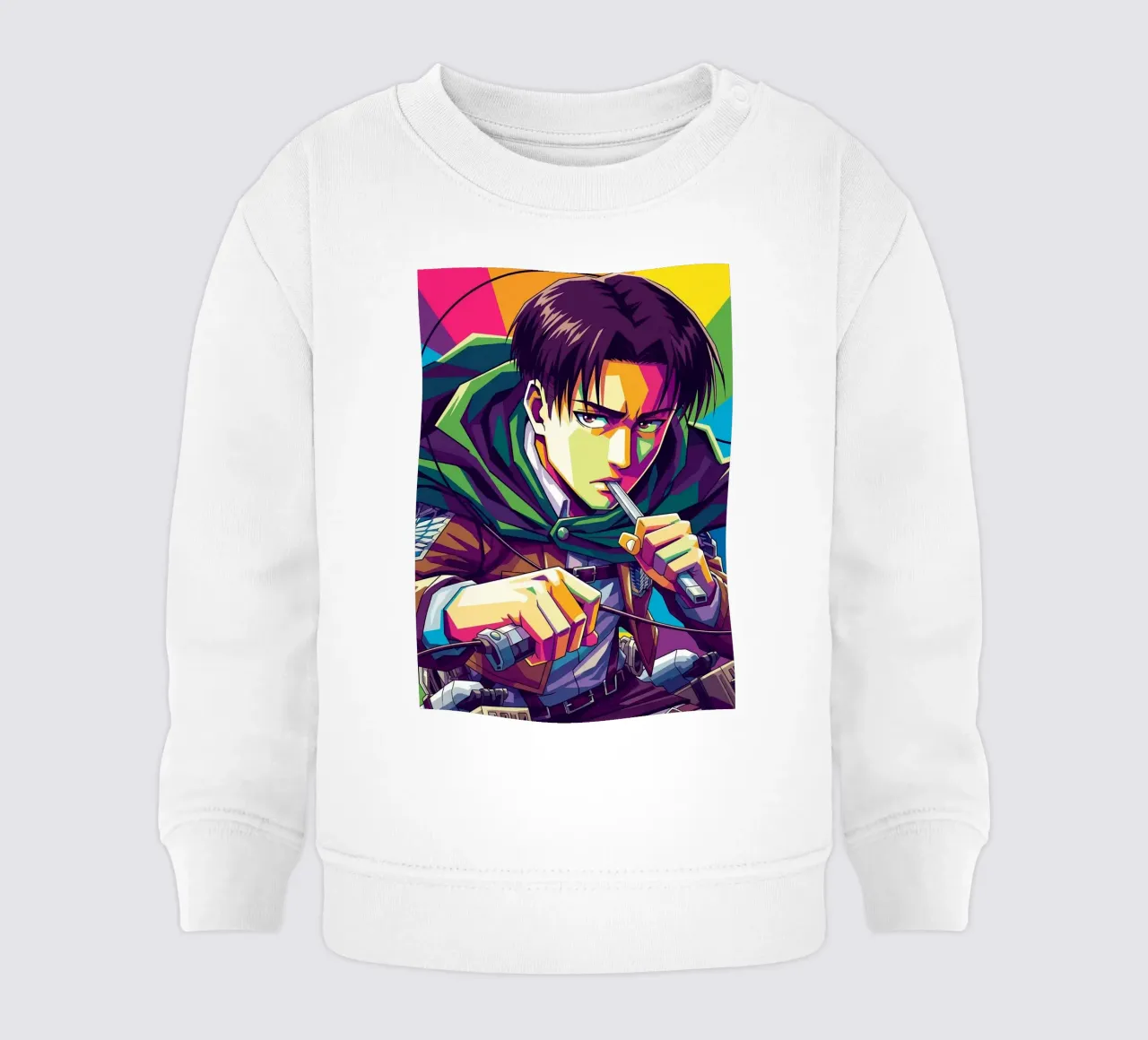 Attack On Titan - Levi Ackerman (4) sudadera de bebé de Hantamrata