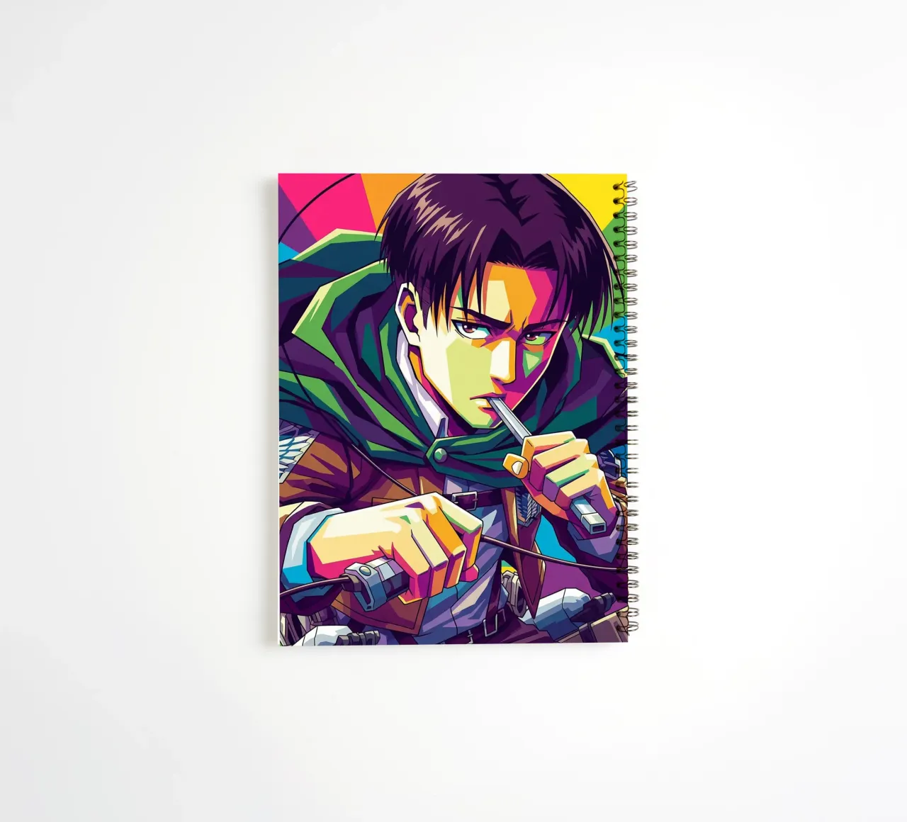 Attack On Titan - Levi Ackerman (4) spiral notebook by Hantamrata