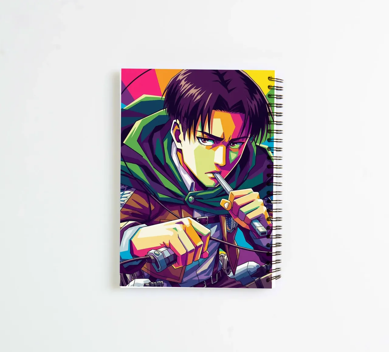 Attack On Titan - Levi Ackerman (4) spiral notebook by Hantamrata