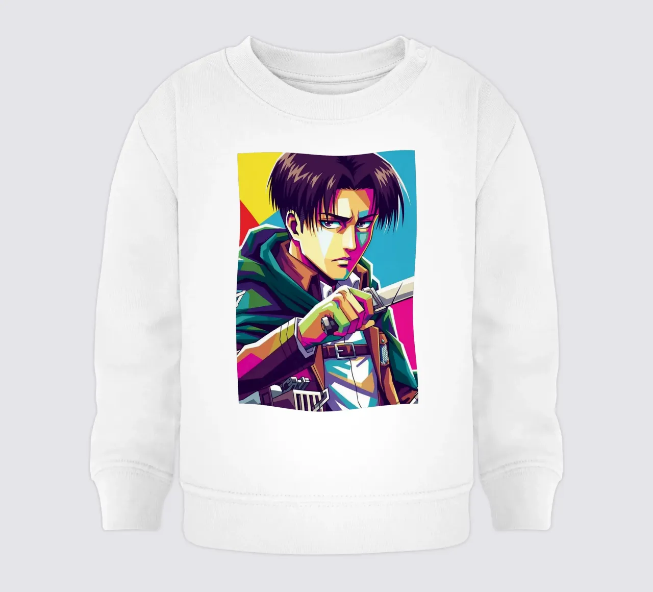 Attack On Titan - Levi Ackerman (5) sudadera de bebé de Hantamrata