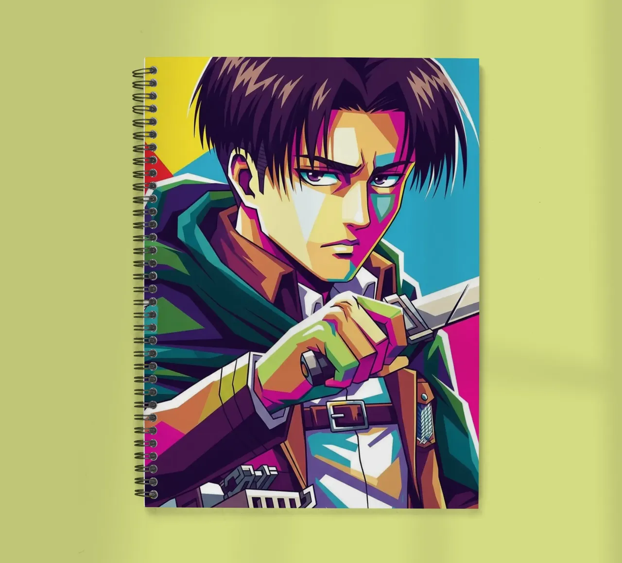 Attack On Titan - Levi Ackerman (5) spiral notebook by Hantamrata