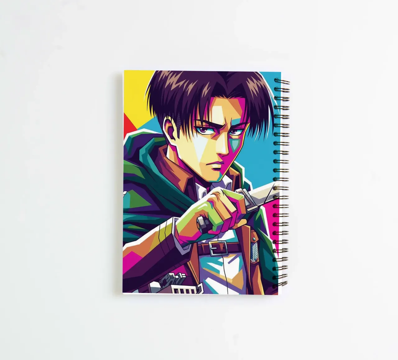 Attack On Titan - Levi Ackerman (5) spiral notebook by Hantamrata