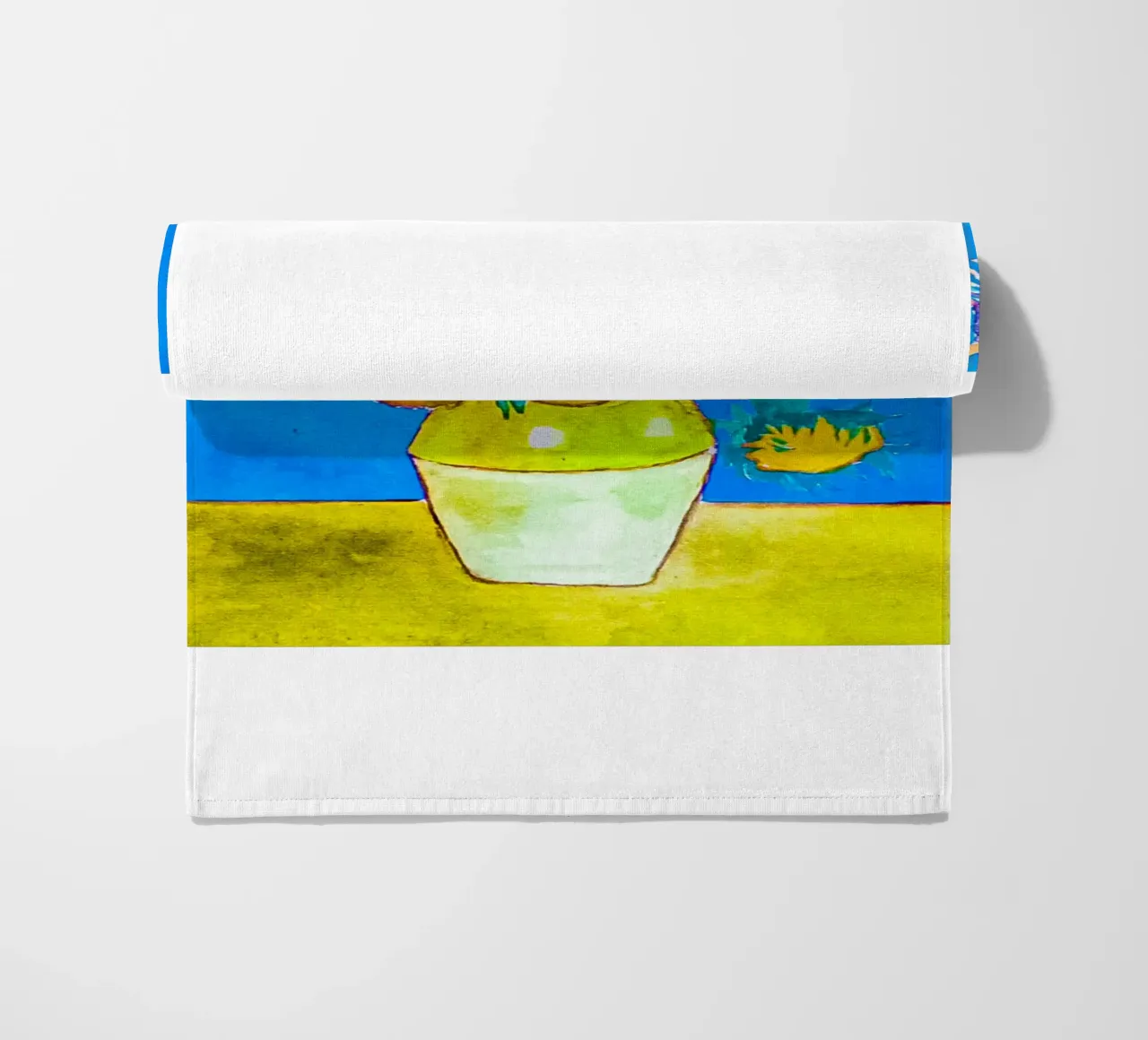 vaso di girasoli colorati telo mare da cloud shop