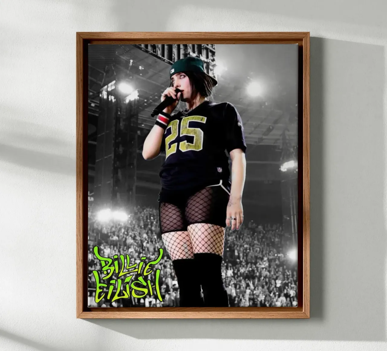 Billie Eilish canvas met Baklijst van Musadad Shop