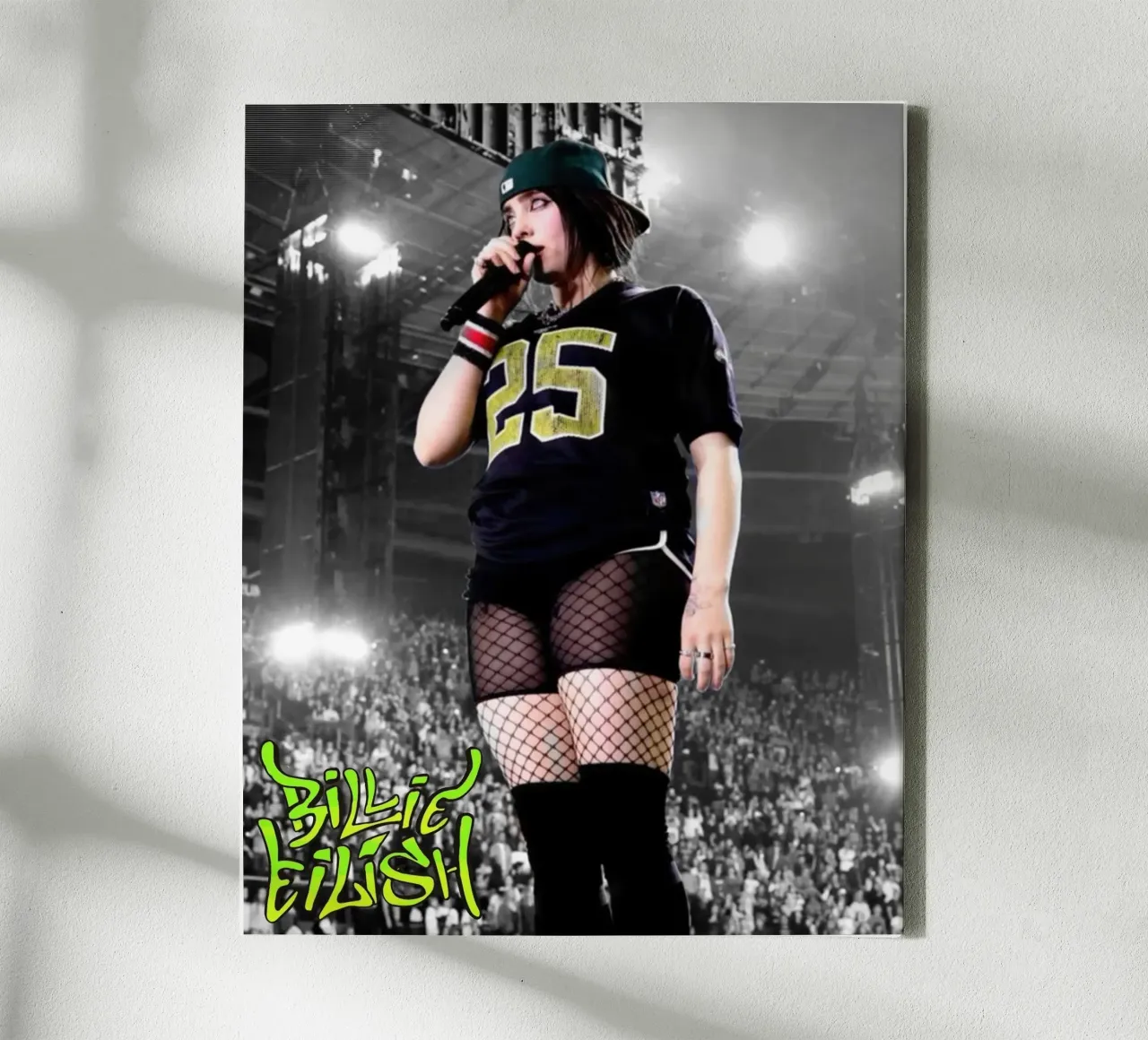 Billie Eilish canvas met Baklijst van Musadad Shop