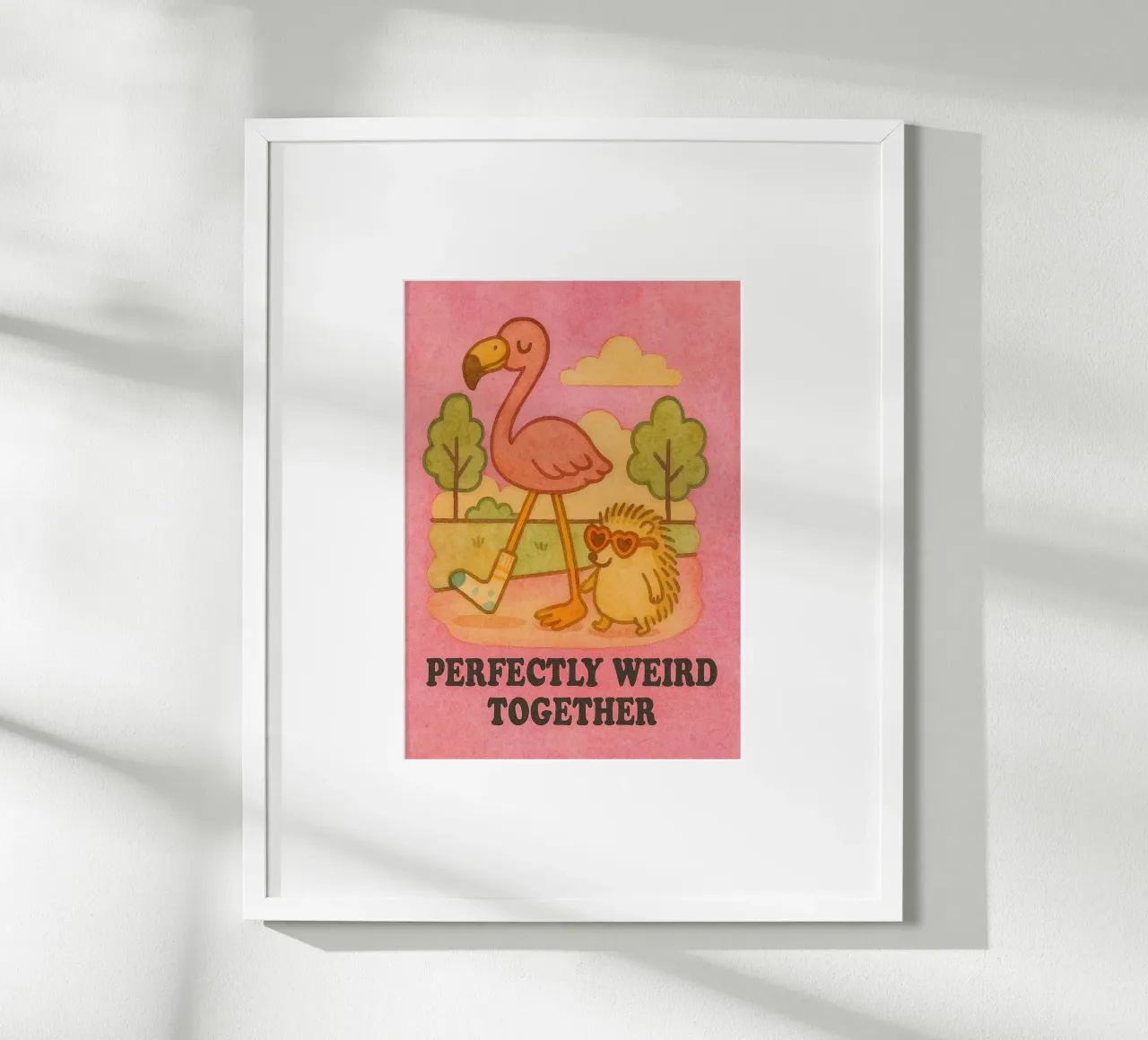 perfettamente strano insieme pittura d'arte poster con telaio in plastica da Mutiaram
