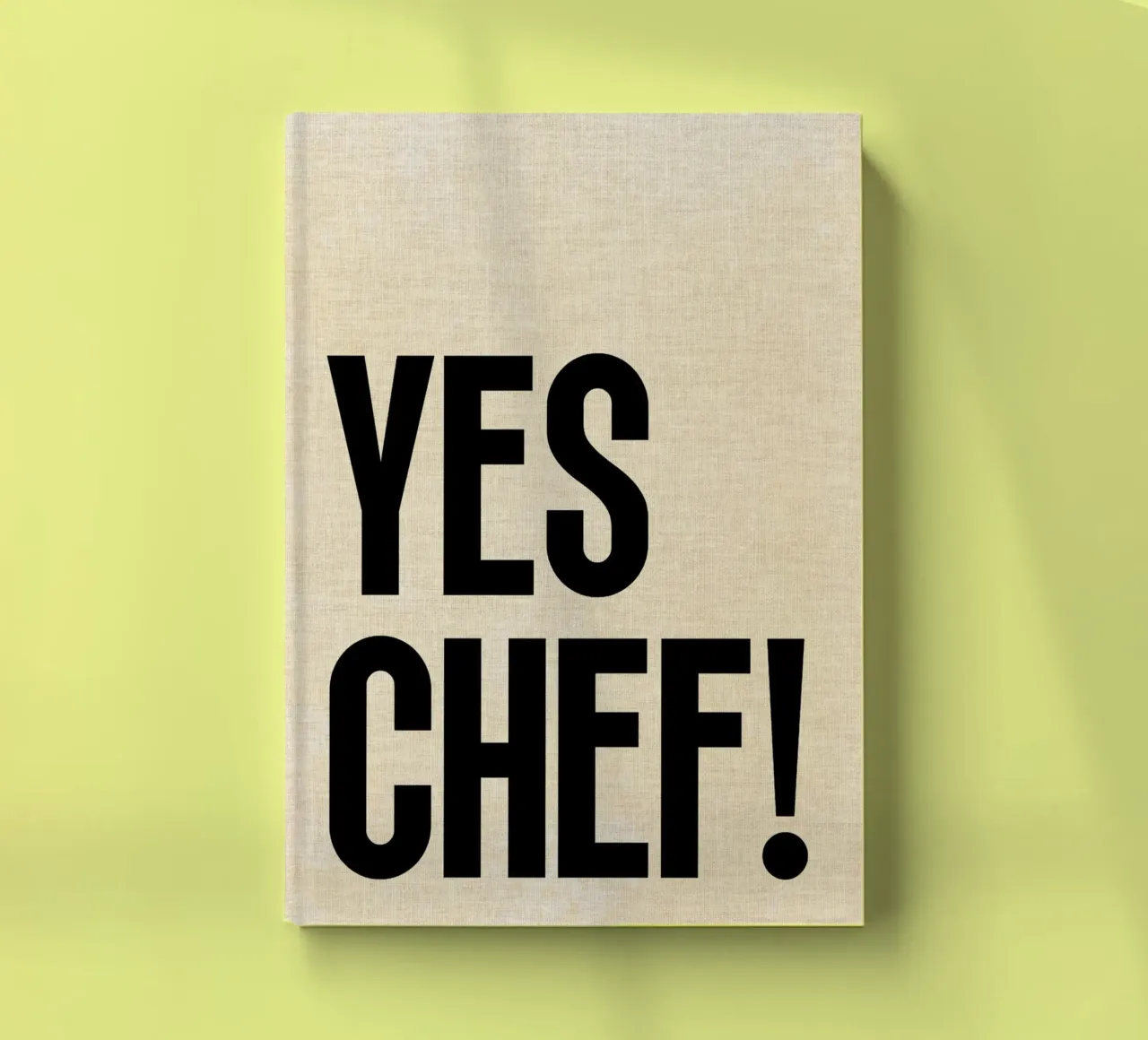 Yes Chef ! carnet de notes de Ashley Studio