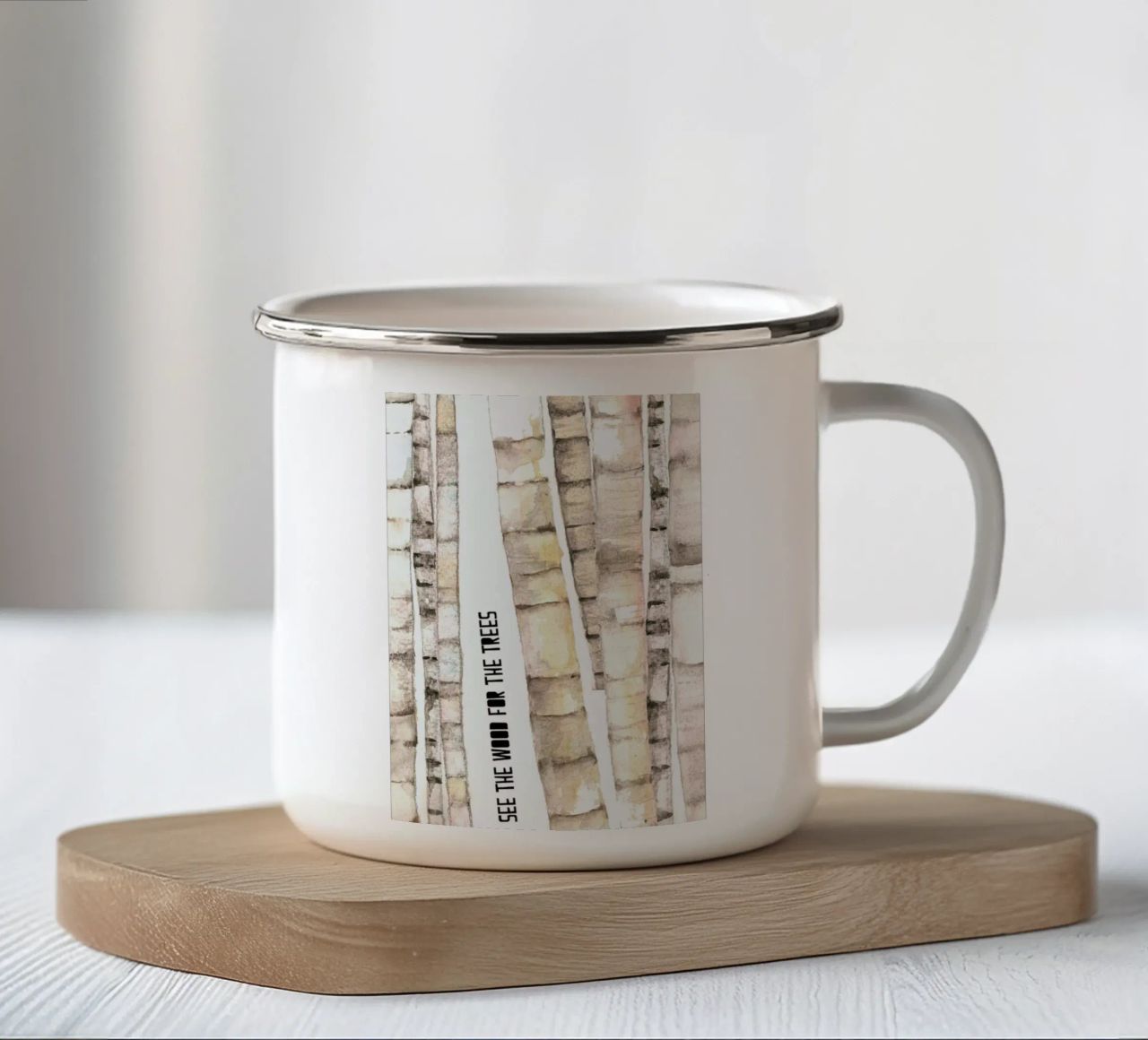 Trees tazza in smalto da Trabolt Design