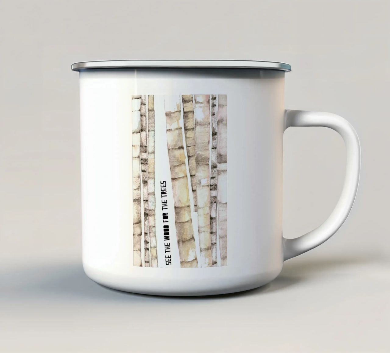 Trees tazza in smalto da Trabolt Design