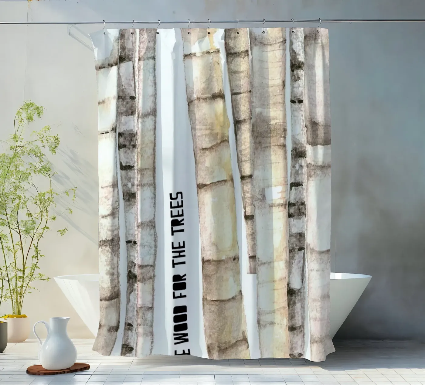 Trees Duschvorhang von Trabolt Design