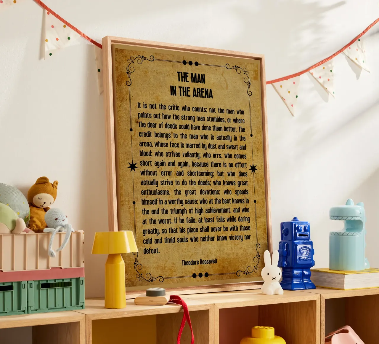 The Man in the Arena canvas with Floater frame by Ashley Studio
