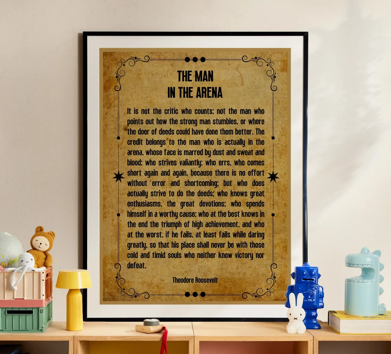 The Man in the Arena hahnemühle by Ashley Studio