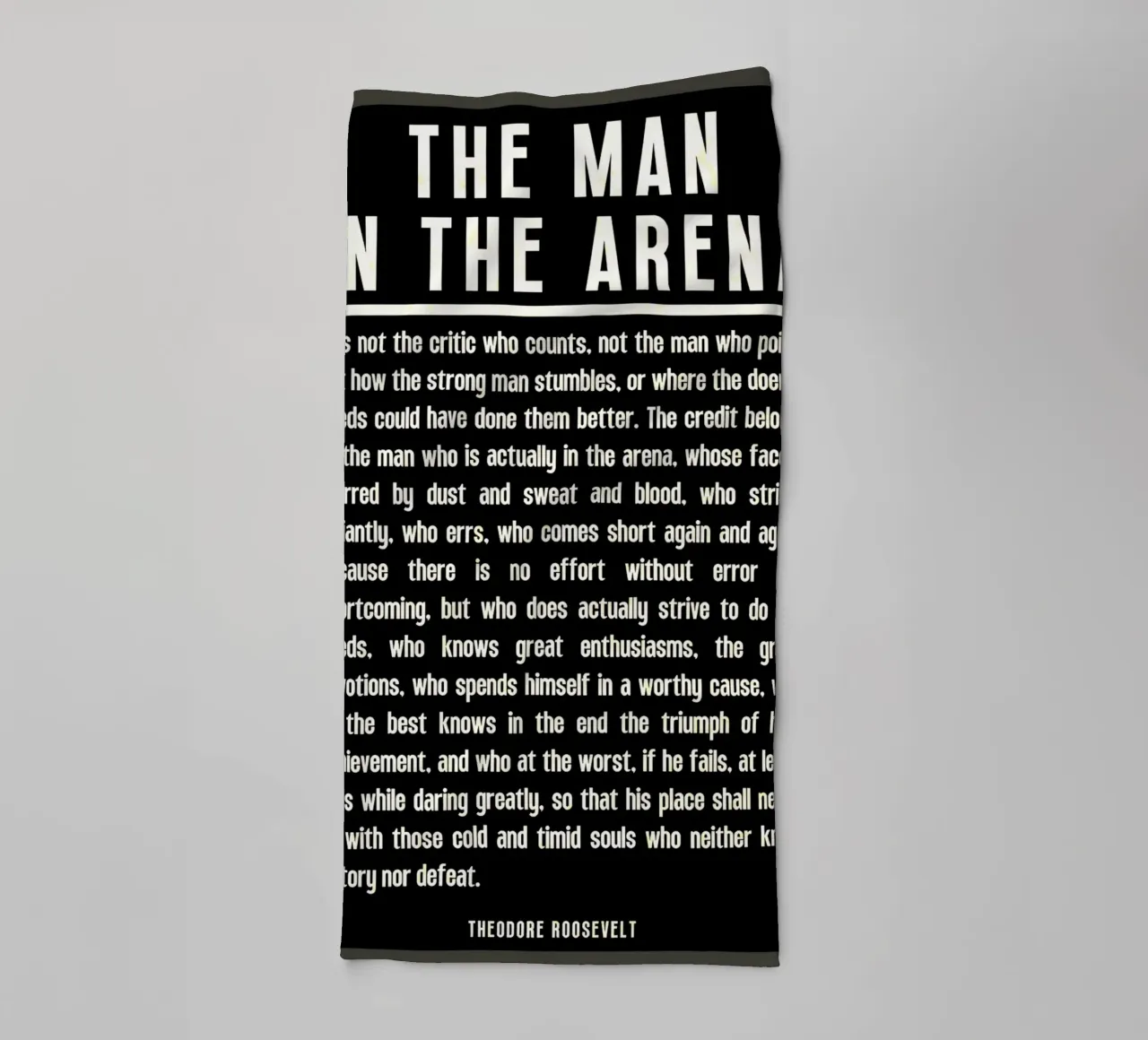 Der Mann in der Arena Handtuch von Ashley Studio