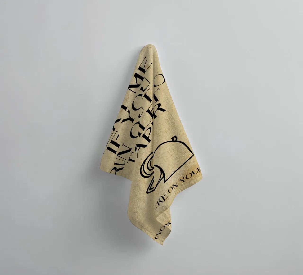 Text me if you run out of toilet paper towel by Ashley Studio