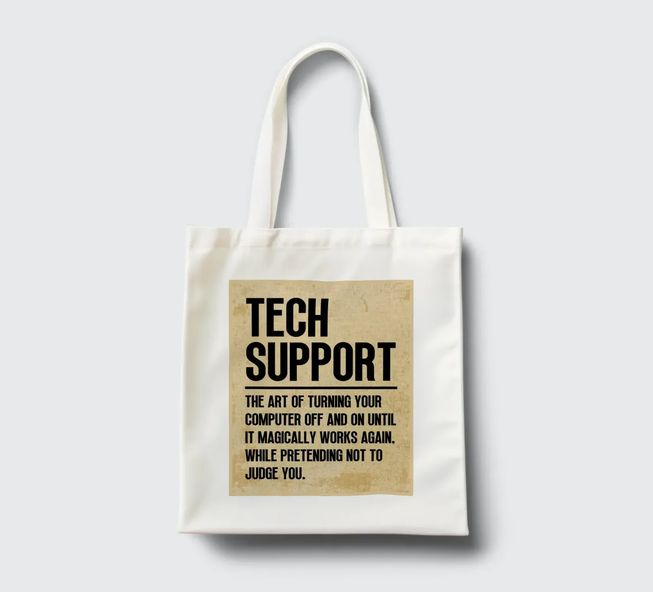 Tech Support Funny Definition tote bag by Ashley Studio
