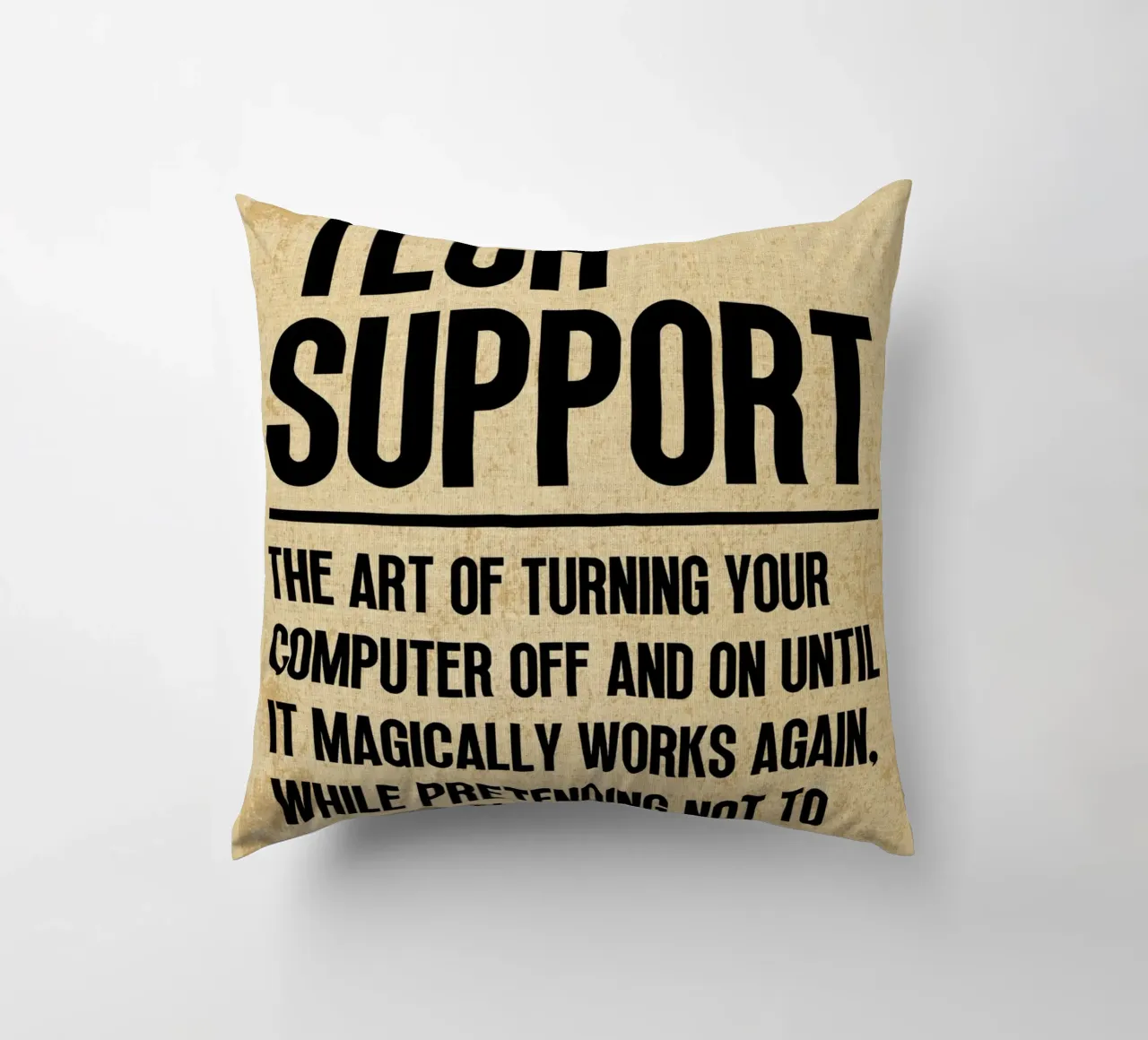 Tech Support Funny Definition decorative cushion by Ashley Studio